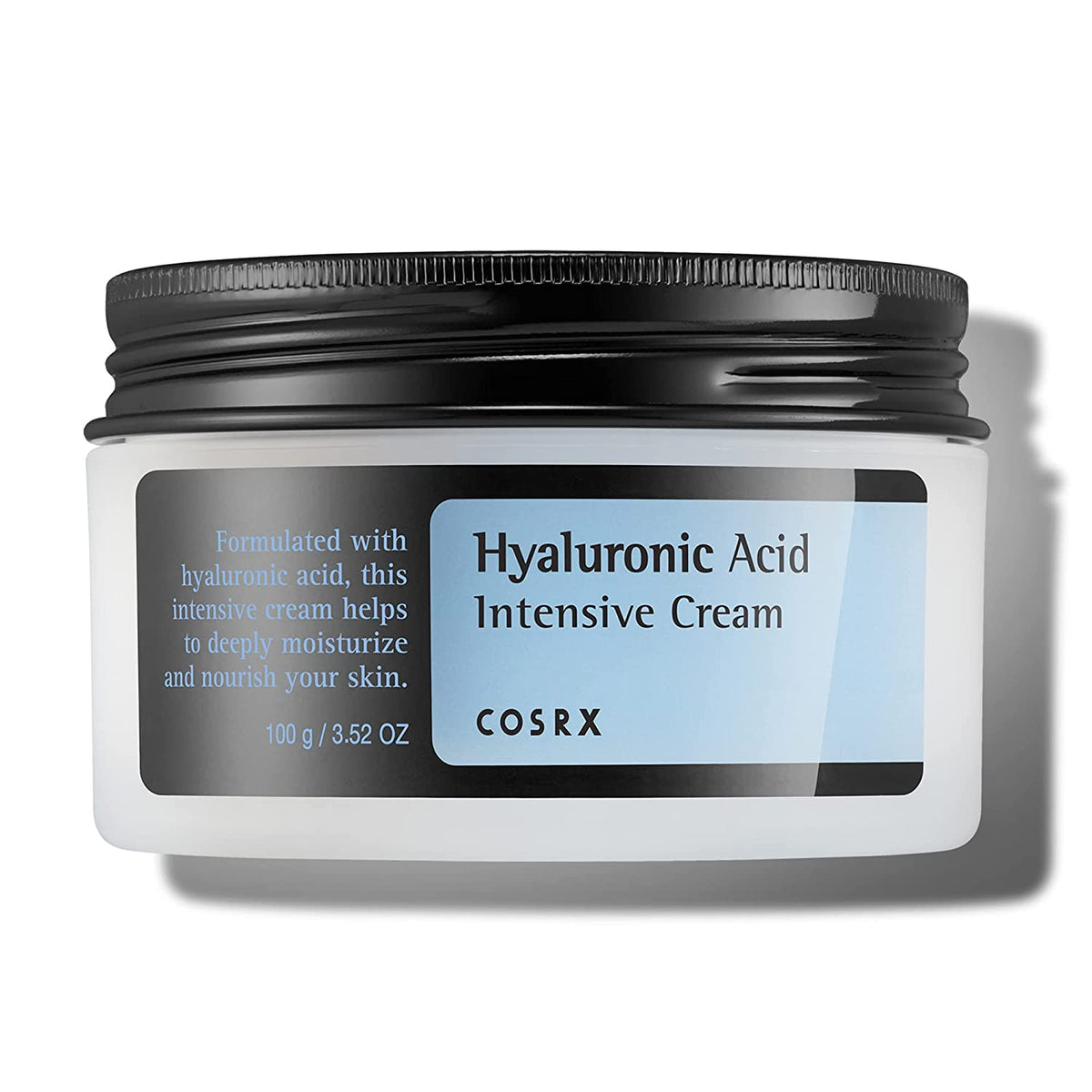 COSRX Hyaluronic Acid Moisturizing Cream, Long-lasting Hydration, Rich Moisturizer for Sensitive Skin 3.52 oz / 100g, Korean Skin Care, Animal Testing Free, Parabens Free