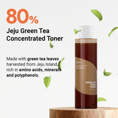 ISNTREE Green Tea Fresh Toner 200ml, 6.76 fl.oz with Hyaluronic Acid for Sensitive, Oily, Dry Skin | Deep Moisturizing Facial Moisturizer, Hypoallergenic