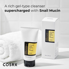 COSRX Advanced Snail Mucin Gel Cleanser, 5.07 Fl Oz / 150 mL | Rich Daily Deep Cleansing Gel for Dry & Sensitive Skin | Korean Skincare, Not Tested on Animals, No Parabens